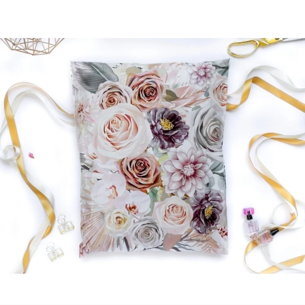 BOHO FLORAL THEMED POLYMAILER BUNDLE•25 PACK